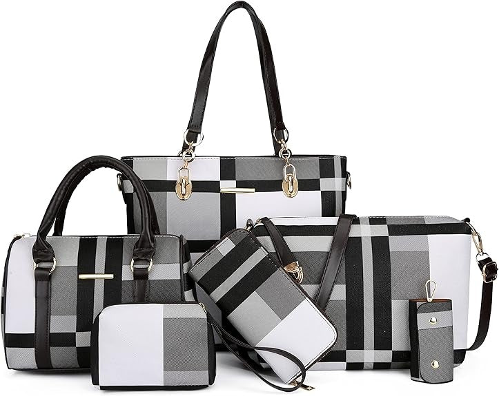 6-piece Set Of Women's Handbags, Handbags, Shoulder Bags, Leather Wallets, Shoulder Bags, Handbags, Crossbody Bags, Wallets, Hand-held Bags