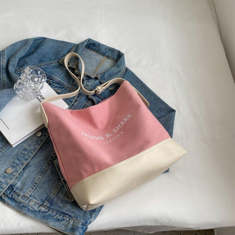 Popular All-matching Canvas Internet Celebrity Crossbody Shoulder Bag