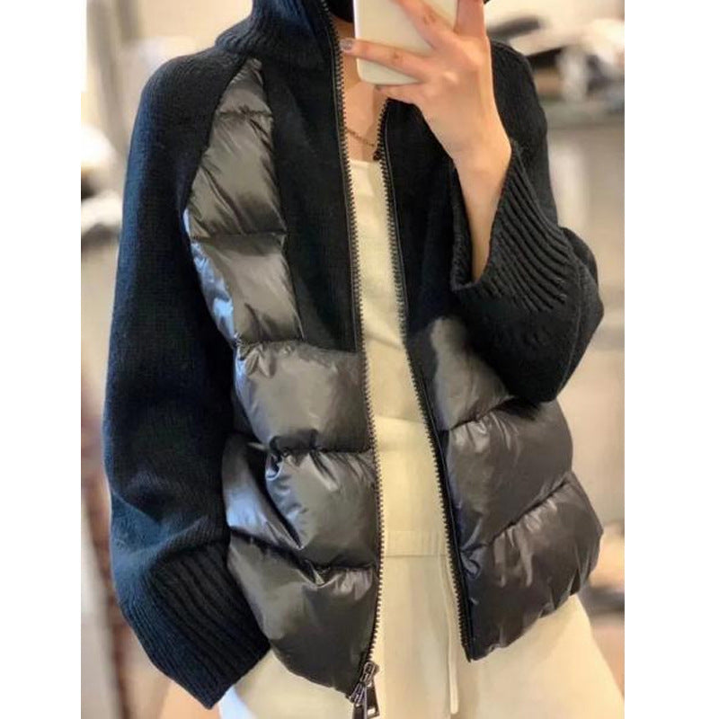 Minimalist Design Loose Stitching Zipper Sweater
