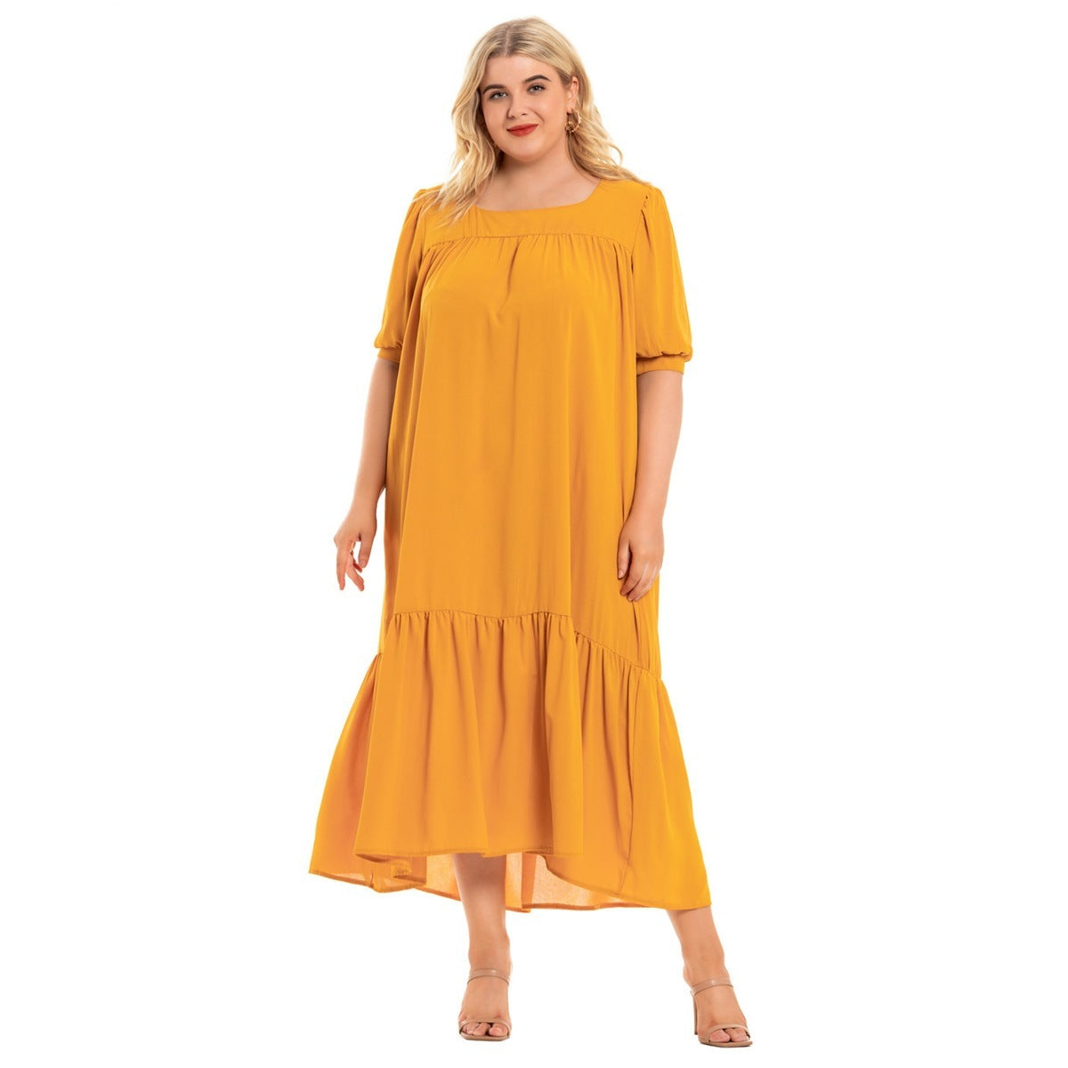 Women's Bohemian Short Sleeve Loose Dress