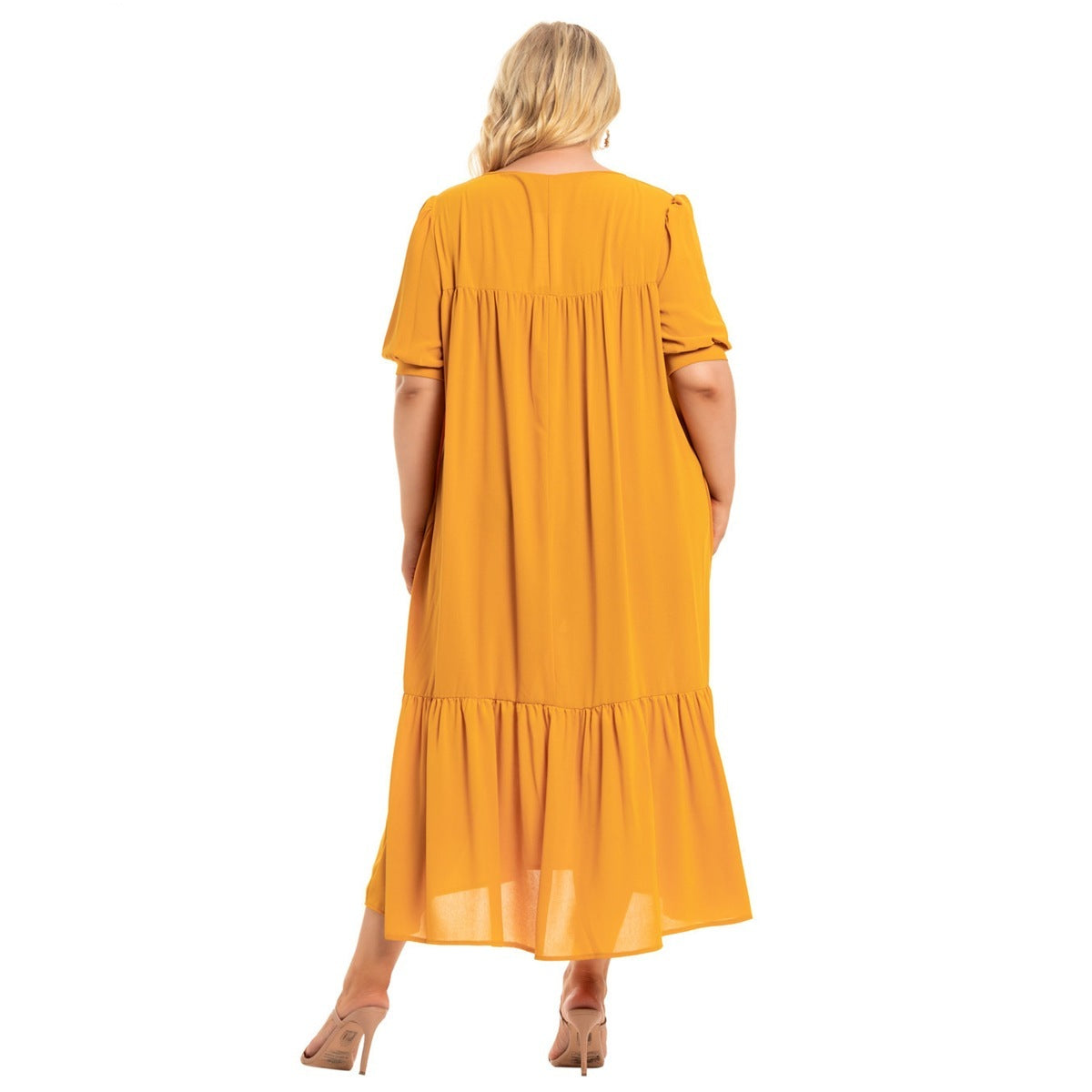 Women's Bohemian Short Sleeve Loose Dress