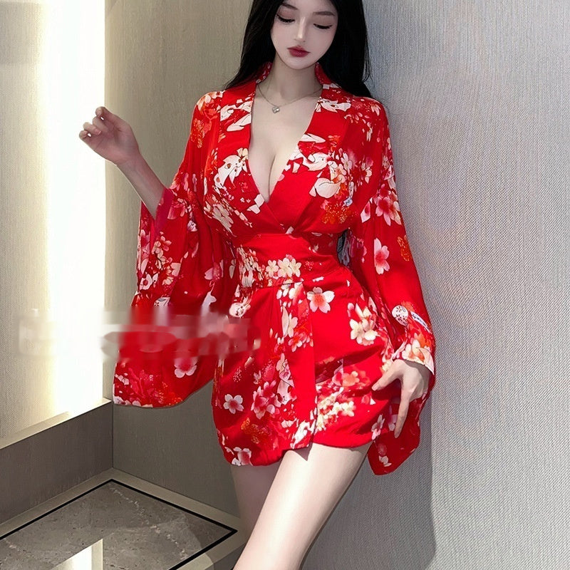 Underwear Japanese Cherry Blossom Kimono Pajamas