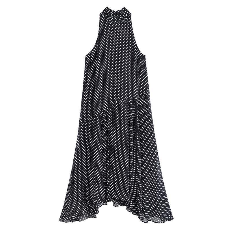 Polka Dot Halter Spring Foreign Trade Leisure Dress