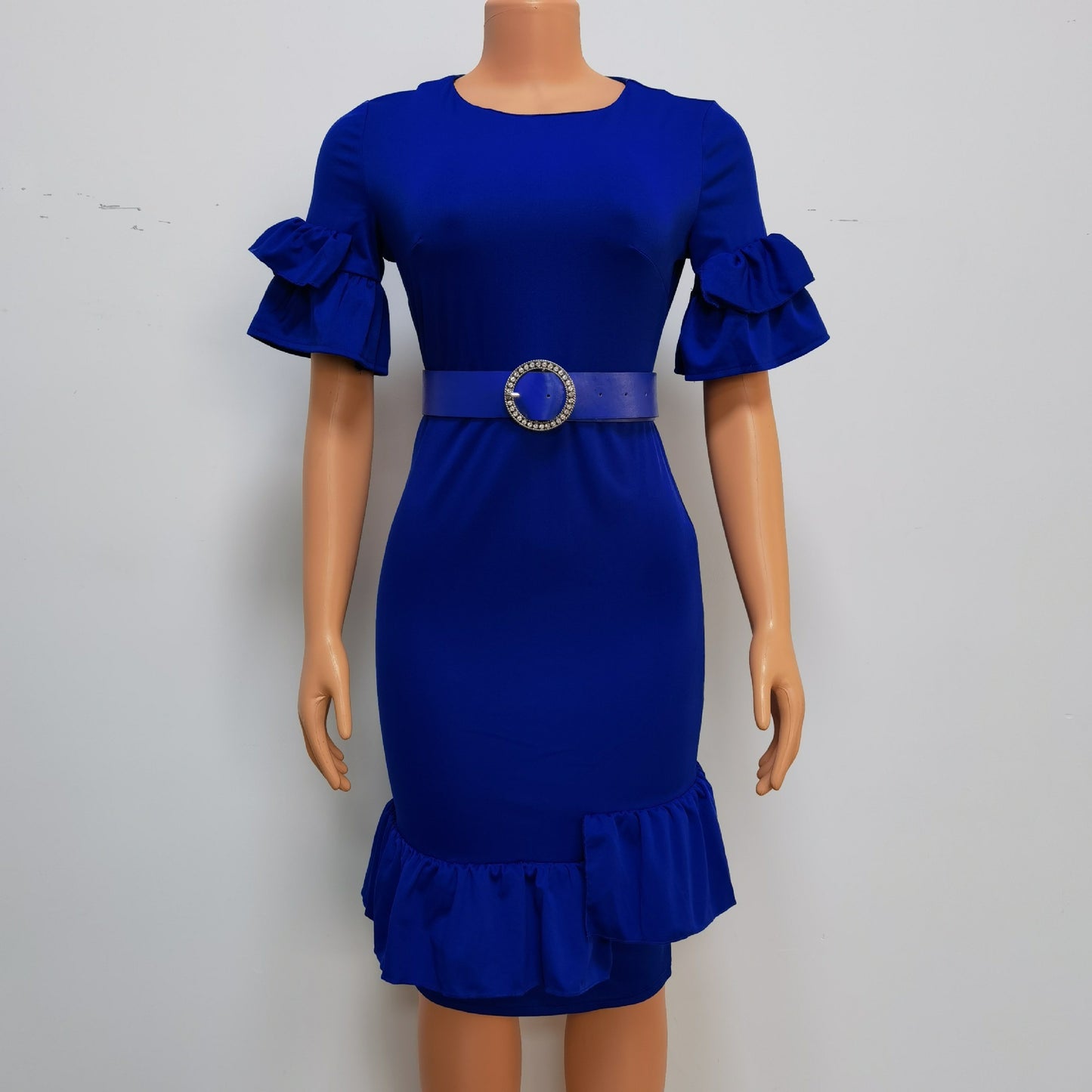 Women's Fashion Ruffles Extra Large Size Dress