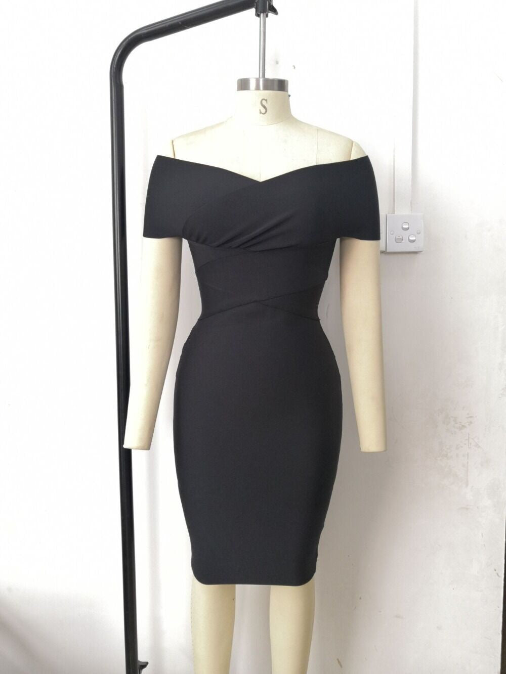 Elegant Slim-fit Off-shoulder Bandage One-piece Dress