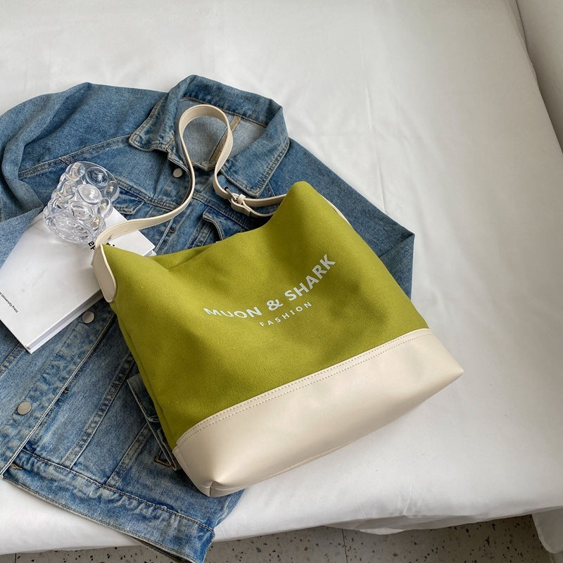 Popular All-matching Canvas Internet Celebrity Crossbody Shoulder Bag
