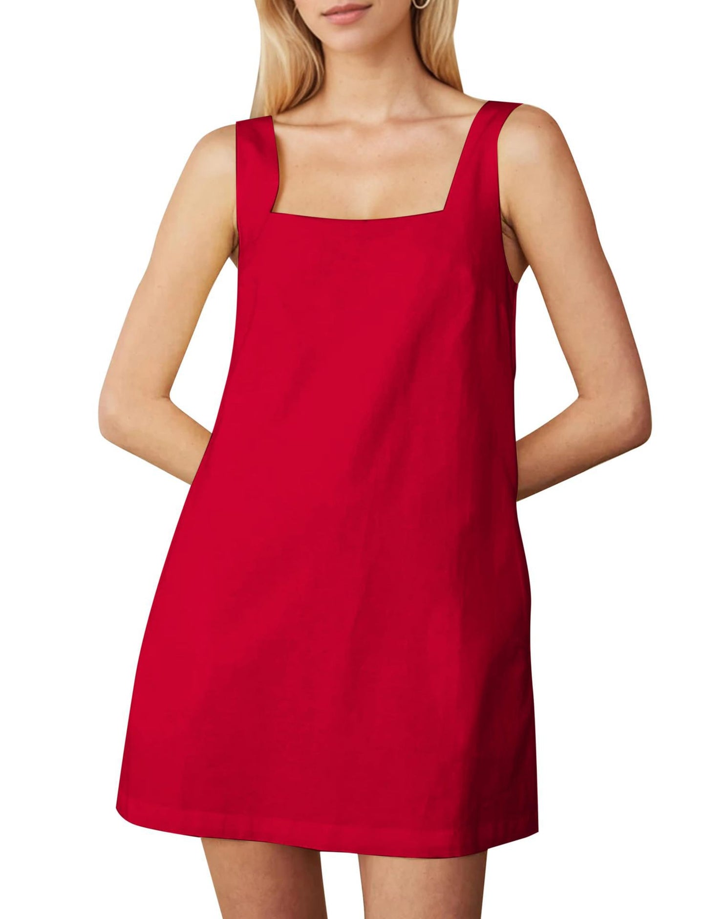 Short Korean Vest Dress Solid Color