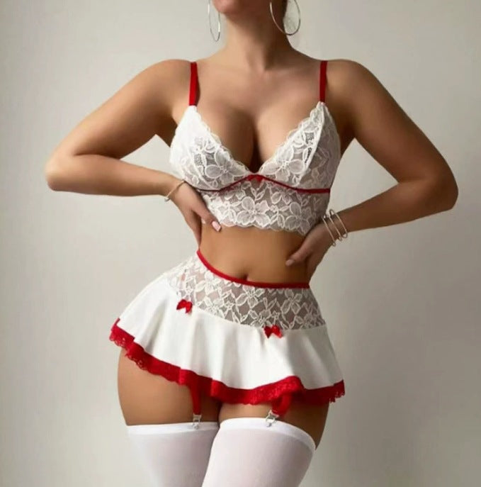 Sexy Pajamas Cutout Sling Top Shorts Home Wear Two-piece Set
