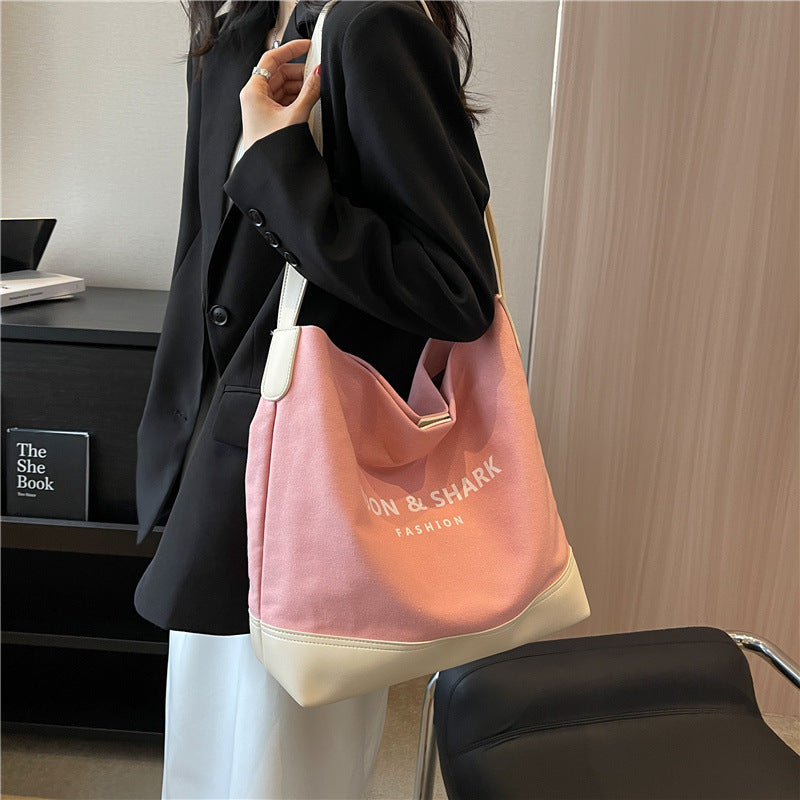 Popular All-matching Canvas Internet Celebrity Crossbody Shoulder Bag