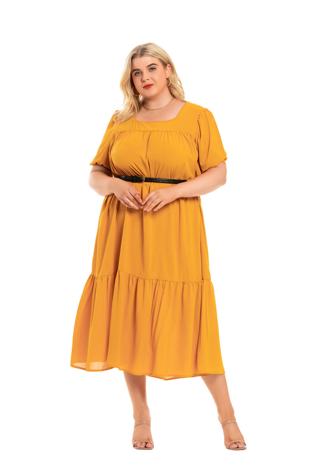 Women's Bohemian Short Sleeve Loose Dress