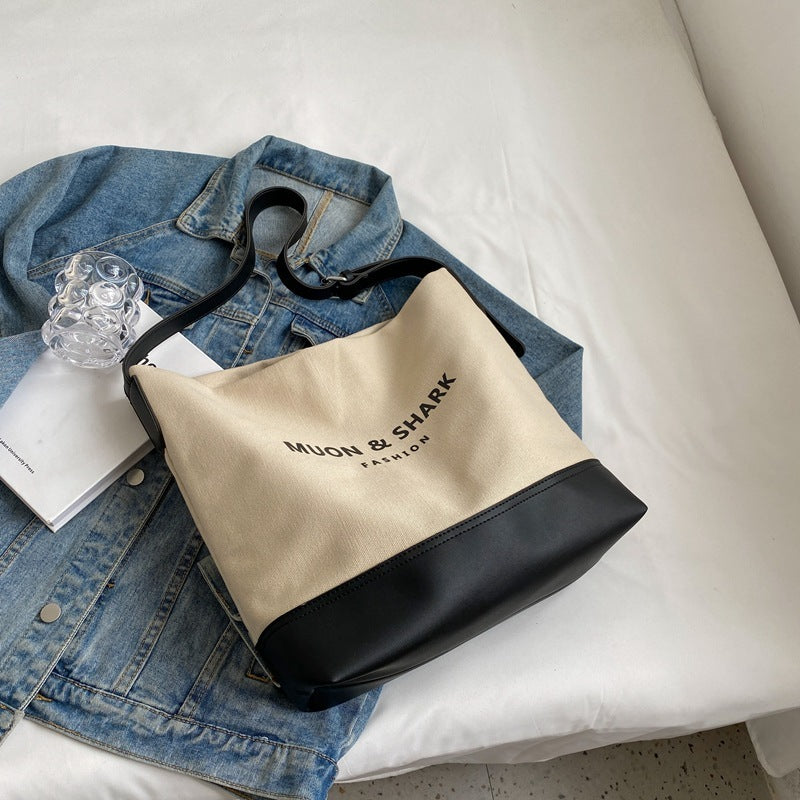 Popular All-matching Canvas Internet Celebrity Crossbody Shoulder Bag