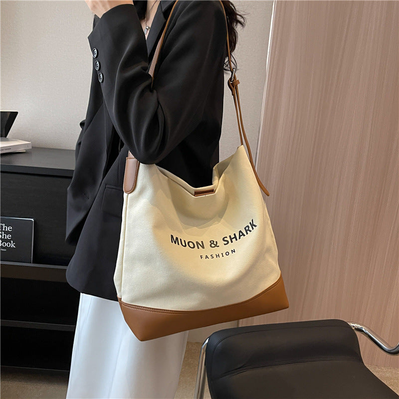Popular All-matching Canvas Internet Celebrity Crossbody Shoulder Bag