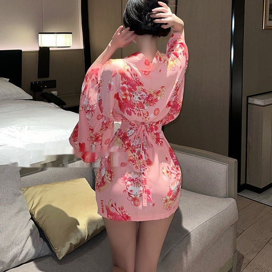 Underwear Japanese Cherry Blossom Kimono Pajamas