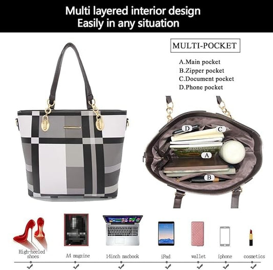 6-piece Set Of Women's Handbags, Handbags, Shoulder Bags, Leather Wallets, Shoulder Bags, Handbags, Crossbody Bags, Wallets, Hand-held Bags