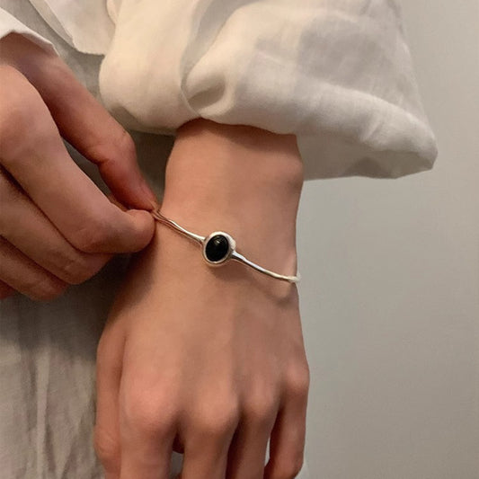 Elegant Cold Feeling Aquamarine Bracelet For Women