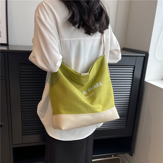 Popular All-matching Canvas Internet Celebrity Crossbody Shoulder Bag