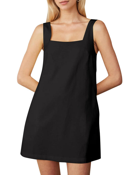 Short Korean Vest Dress Solid Color