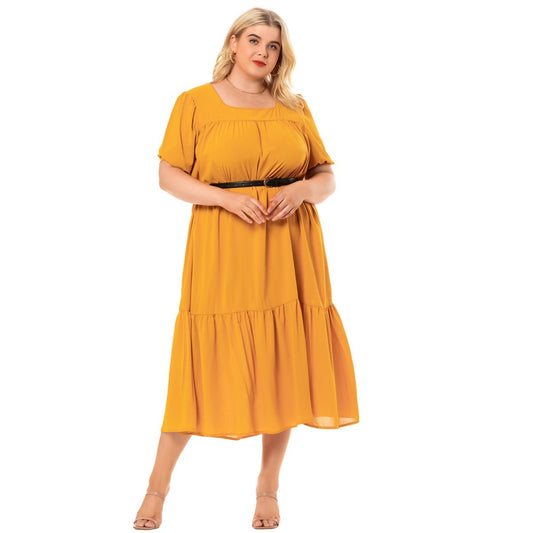 Women's Bohemian Short Sleeve Loose Dress